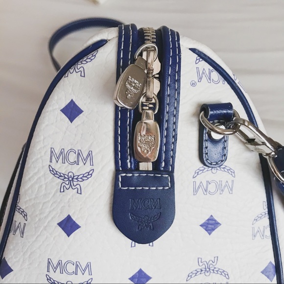 | MCM | Visetos Crossbody Boston Bag with Charms | - Picture 13 of 17